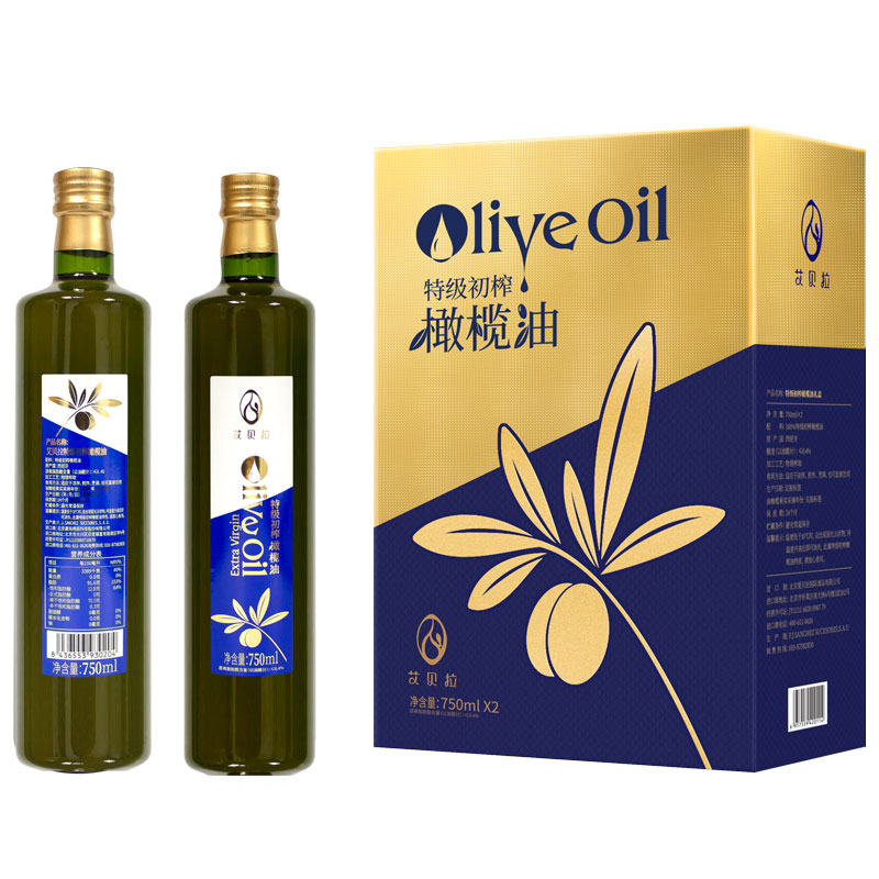 艾貝拉橄欖油 特級初榨橄欖油禮盒750ml*2