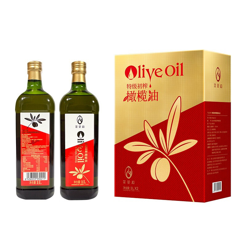 艾貝拉特級初榨橄欖油禮盒1L*2