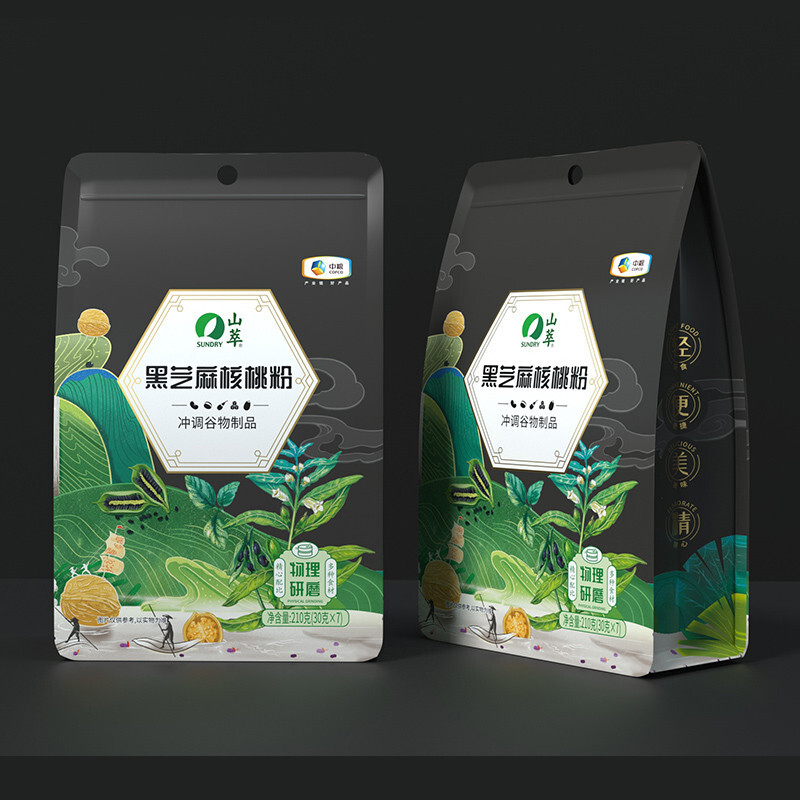 中粮山萃黑芝麻核桃粉礼袋210g