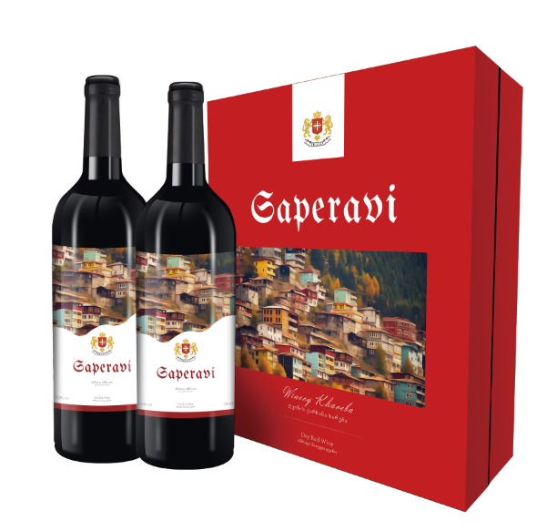 第比利斯萨别拉维干红礼盒750ml*2