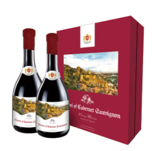 第比利斯赤霞珠魁屋里干红礼盒750ml*2