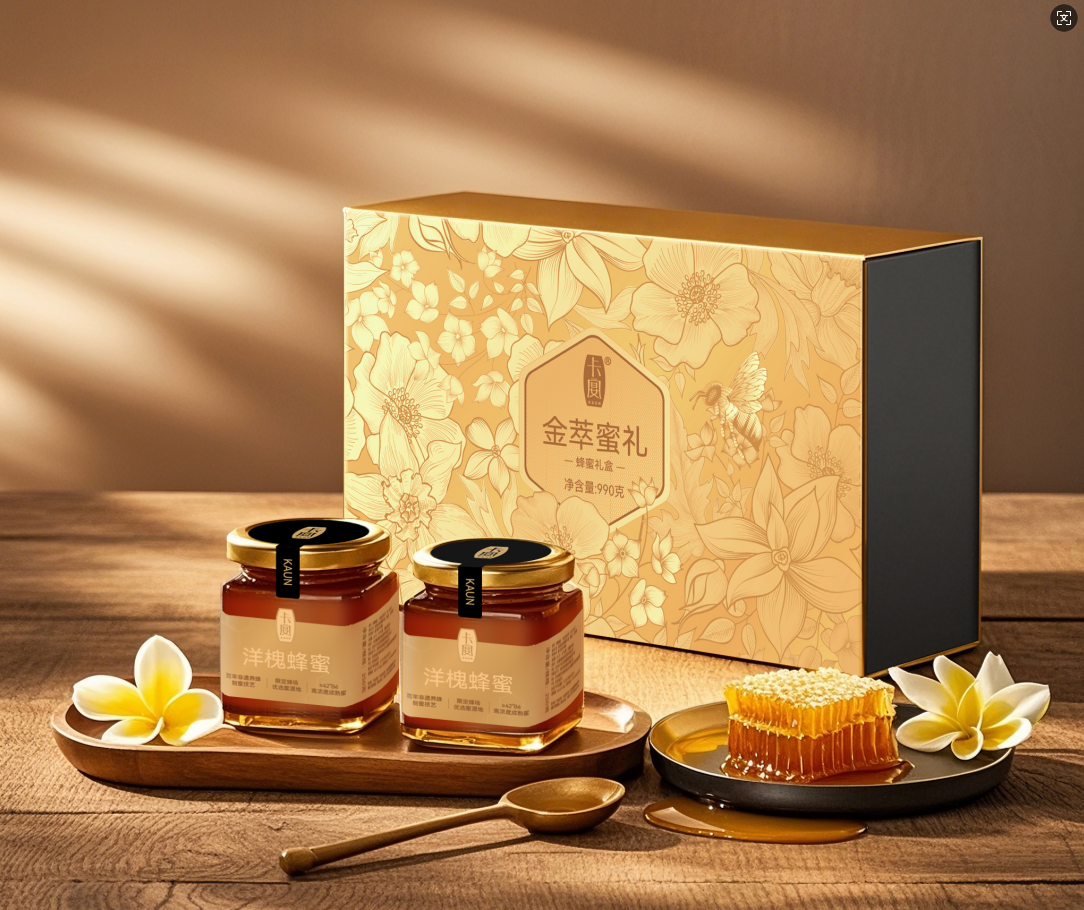 卡宴金萃蜜礼蜂蜜礼盒990g