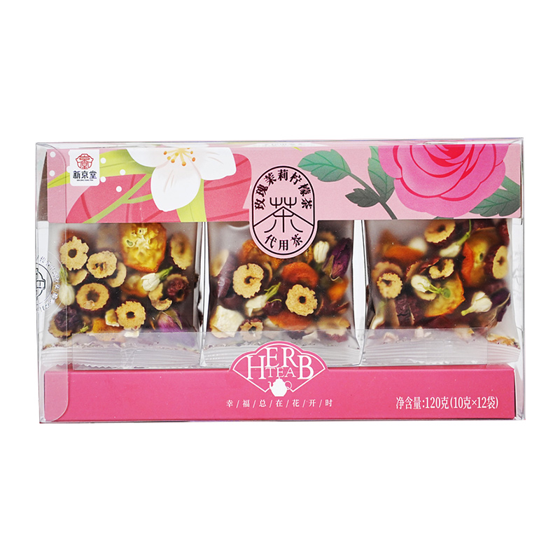 新京堂玫瑰茉莉柠檬茶120g