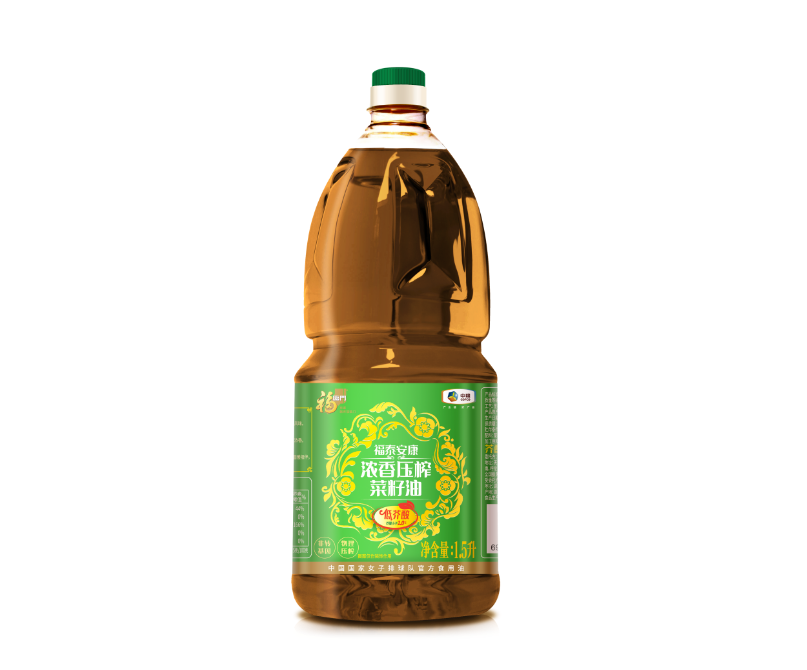 福临门福泰安康低芥酸浓香压榨菜籽油1.5L