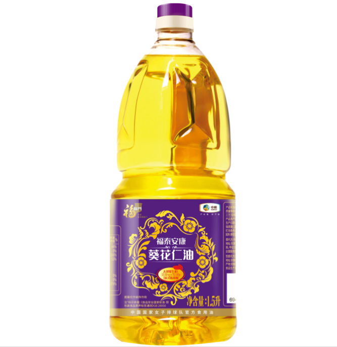 福临门福泰安康黄金小黑葵葵花仁油1.5L