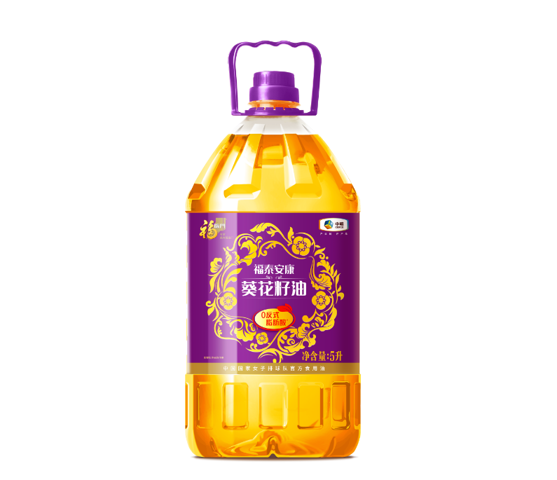 福临门福泰安康压榨一级葵花籽油5L