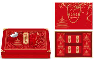 北京稻香村福映月月饼礼盒750g