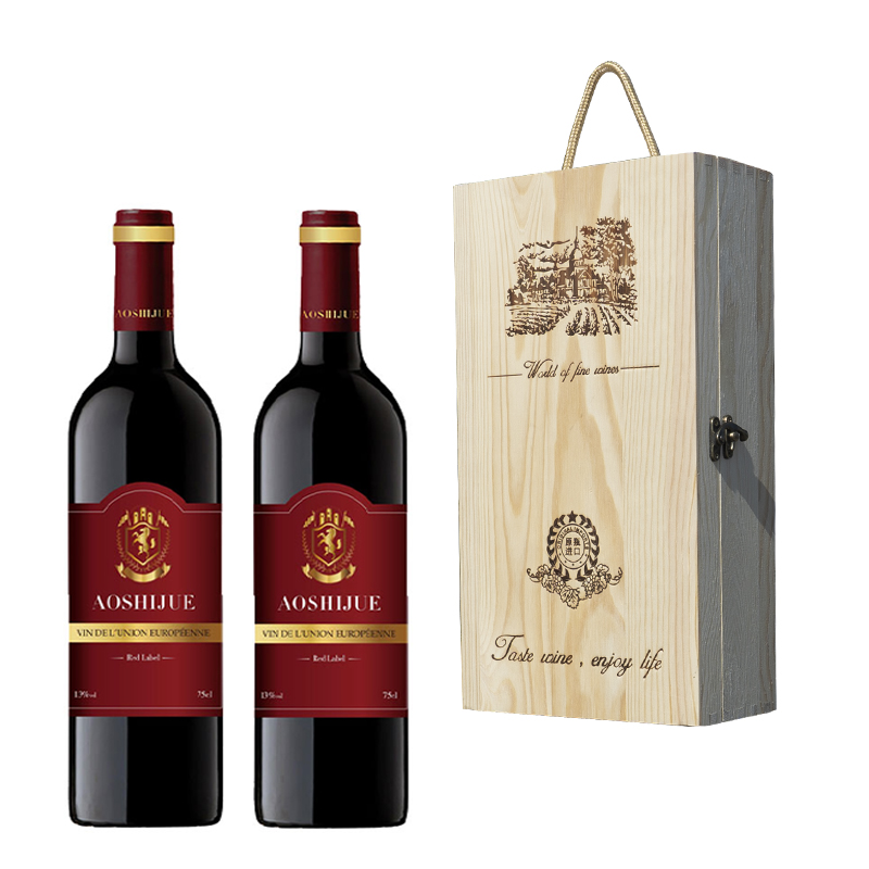 中粮澳诗爵红标红酒礼盒装750ml*2