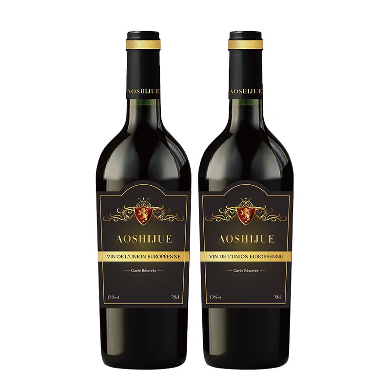 中粮澳诗爵珍藏红酒礼盒装750ml*2